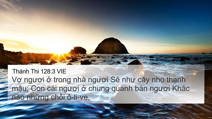 Thánh Thi 128:3 VIE Bible Verse Image