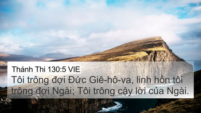 Thánh Thi 130:5 VIE Bible Verse Image