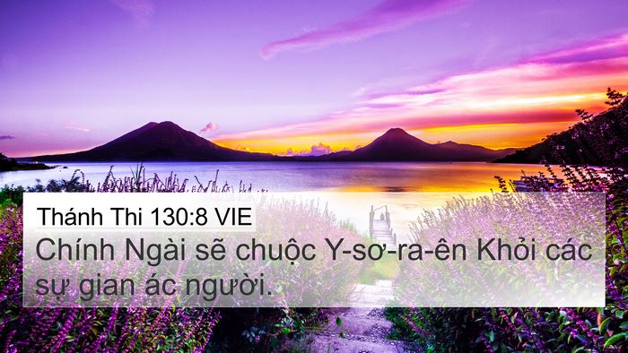 Thánh Thi 130:8 VIE Bible Verse Image
