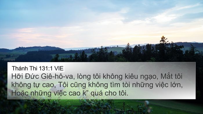 Thánh Thi 131:1 VIE Bible Verse Image