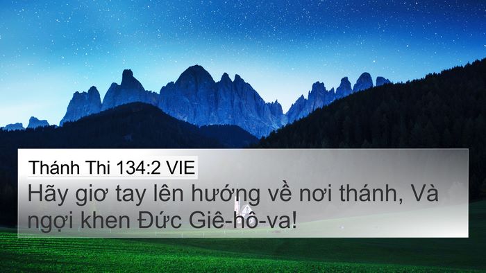 Thánh Thi 134:2 VIE Bible Verse Image