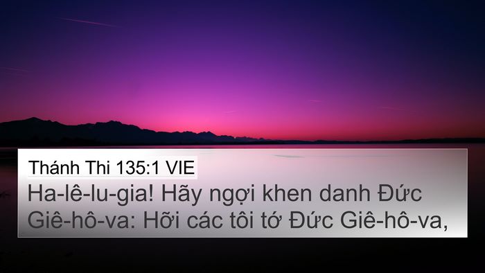 Thánh Thi 135:1 VIE Bible Verse Image