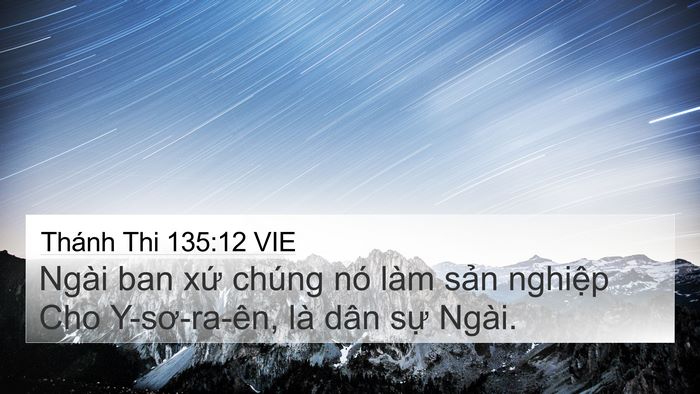 Thánh Thi 135:12 VIE Bible Verse Image
