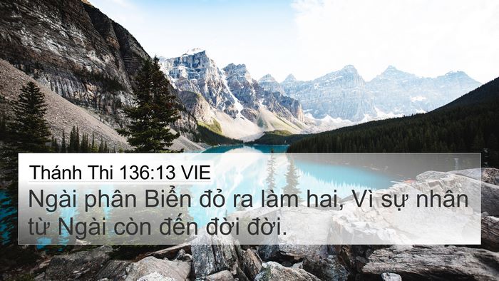 Thánh Thi 136:13 VIE Bible Verse Image
