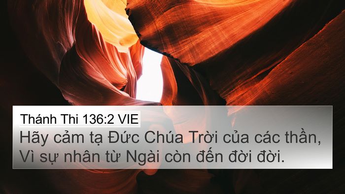 Thánh Thi 136:2 VIE Bible Verse Image