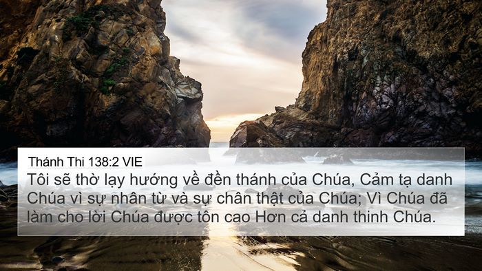 Thánh Thi 138:2 VIE Bible Verse Image