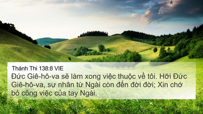 Thánh Thi 138:8 VIE Bible Verse Image