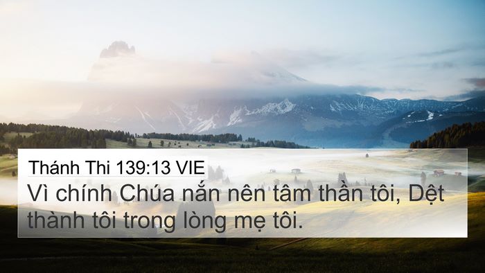 Thánh Thi 139:13 VIE Bible Verse Image