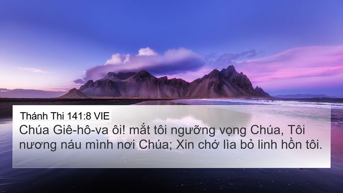 Thánh Thi 141:8 VIE Bible Verse Image