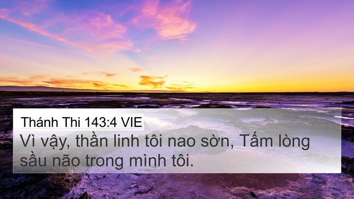 Thánh Thi 143:4 VIE Bible Verse Image