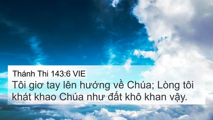 Thánh Thi 143:6 VIE Bible Verse Image