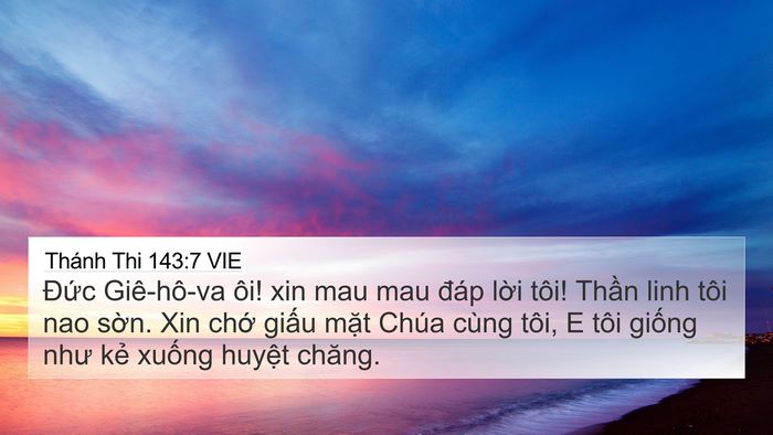 Thánh Thi 143:7 VIE Bible Verse Image