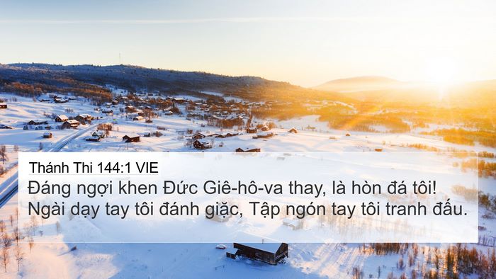 Thánh Thi 144:1 VIE Bible Verse Image