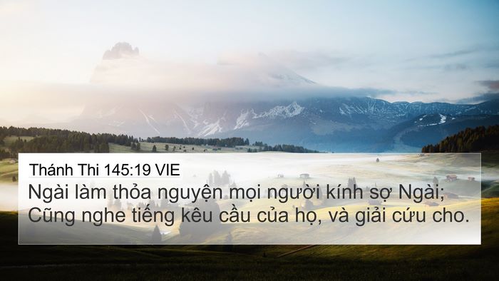 Thánh Thi 145:19 VIE Bible Verse Image