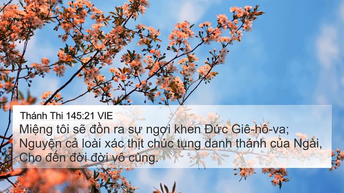 Thánh Thi 145:21 VIE Bible Verse Image