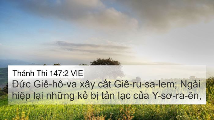 Thánh Thi 147:2 VIE Bible Verse Image
