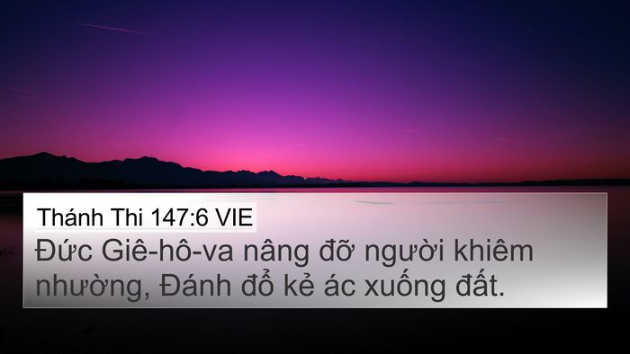 Thánh Thi 147:6 VIE Bible Verse Image