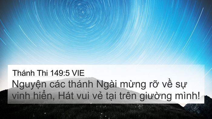 Thánh Thi 149:5 VIE Bible Verse Image