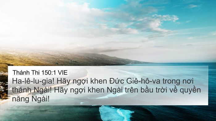 Thánh Thi 150:1 VIE Bible Verse Image
