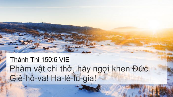 Thánh Thi 150:6 VIE Bible Verse Image