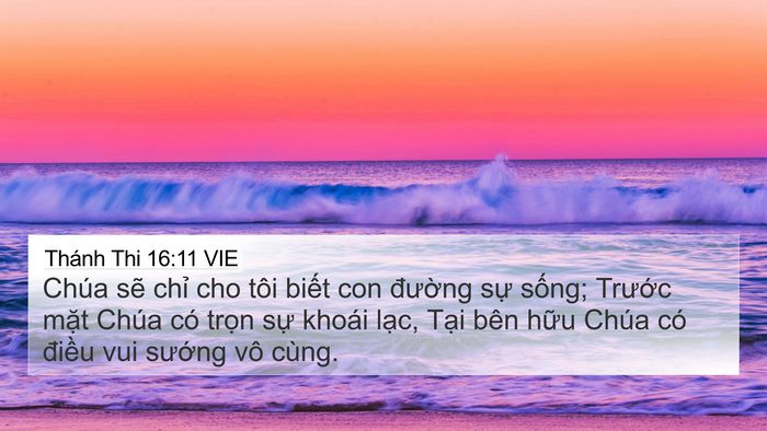Thánh Thi 16:11 VIE Bible Verse Image