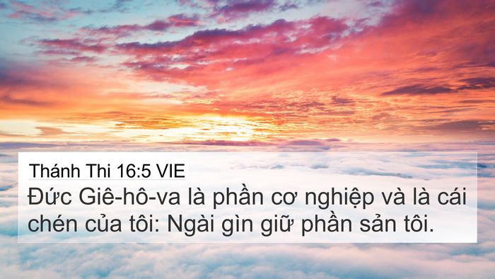 Thánh Thi 16:5 VIE Bible Verse Image