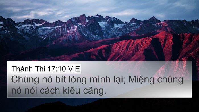 Thánh Thi 17:10 VIE Bible Verse Image