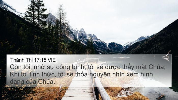 Thánh Thi 17:15 VIE Bible Verse Image