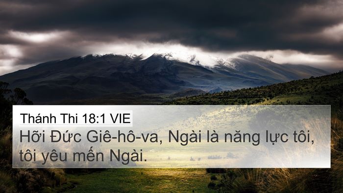 Thánh Thi 18:1 VIE Bible Verse Image