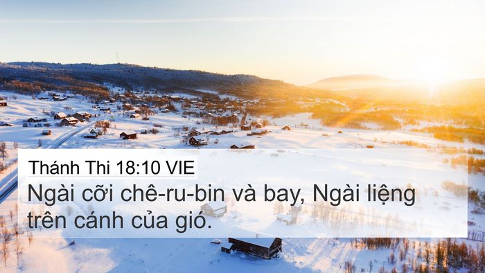 Thánh Thi 18:10 VIE Bible Verse Image