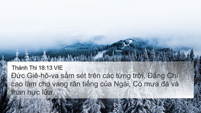 Thánh Thi 18:13 VIE Bible Verse Image