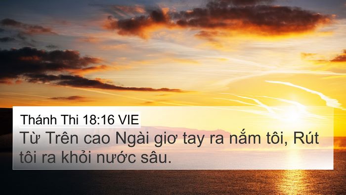 Thánh Thi 18:16 VIE Bible Verse Image
