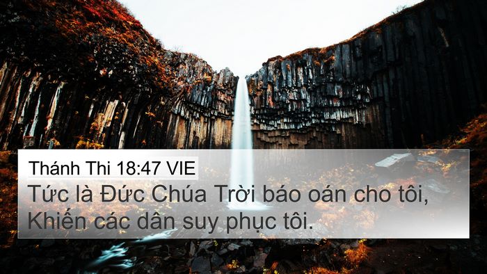 Thánh Thi 18:47 VIE Bible Verse Image
