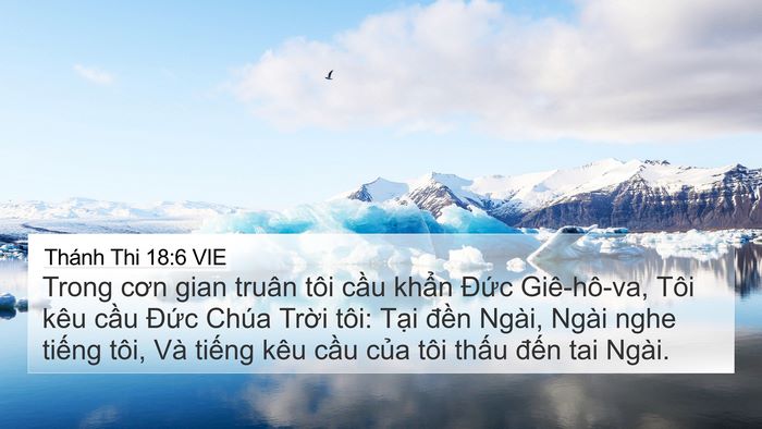 Thánh Thi 18:6 VIE Bible Verse Image