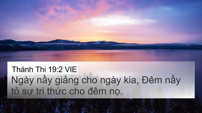 Thánh Thi 19:2 VIE Bible Verse Image