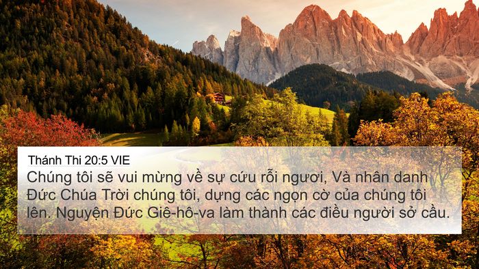 Thánh Thi 20:5 VIE Bible Verse Image