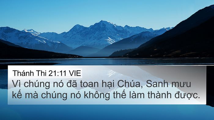 Thánh Thi 21:11 VIE Bible Verse Image
