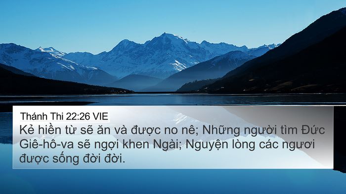 Thánh Thi 22:26 VIE Bible Verse Image