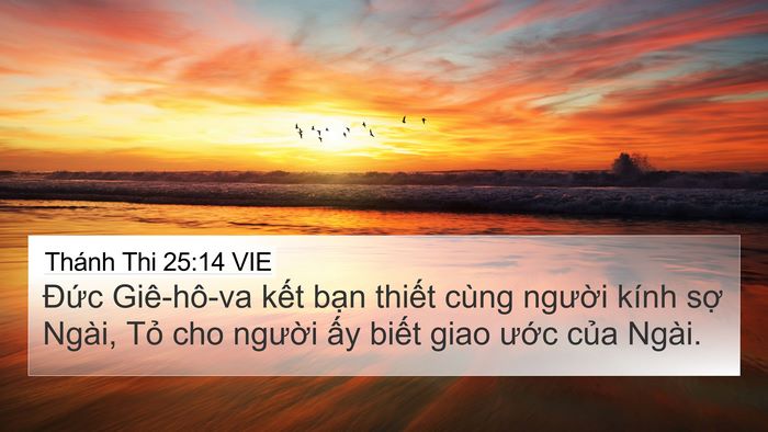 Thánh Thi 25:14 VIE Bible Verse Image