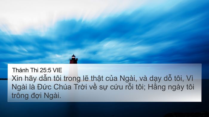 Thánh Thi 25:5 VIE Bible Verse Image