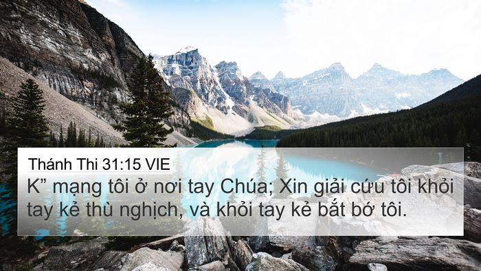Thánh Thi 31:15 VIE Bible Verse Image