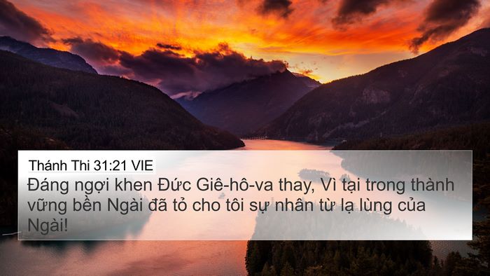 Thánh Thi 31:21 VIE Bible Verse Image