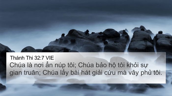 Thánh Thi 32:7 VIE Bible Verse Image
