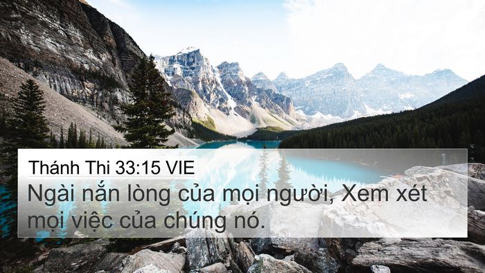 Thánh Thi 33:15 VIE Bible Verse Image