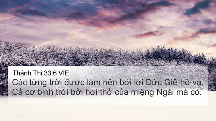 Thánh Thi 33:6 VIE Bible Verse Image