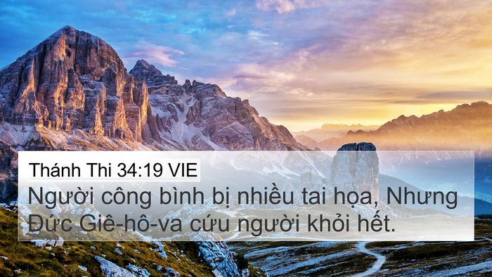 Thánh Thi 34:19 VIE Bible Verse Image