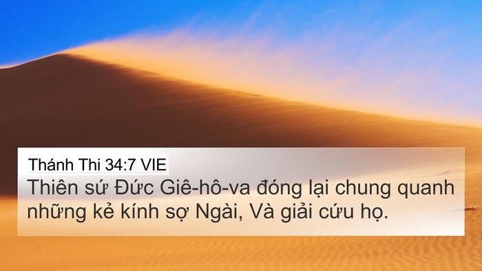 Thánh Thi 34:7 VIE Bible Verse Image