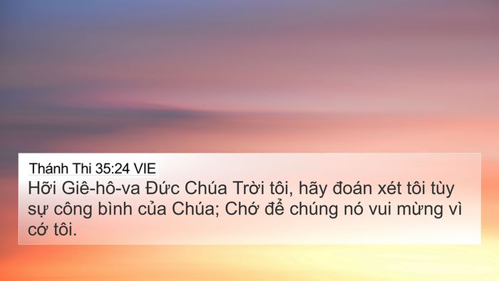 Thánh Thi 35:24 VIE Bible Verse Image