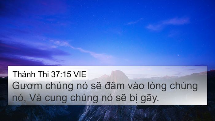 Thánh Thi 37:15 VIE Bible Verse Image