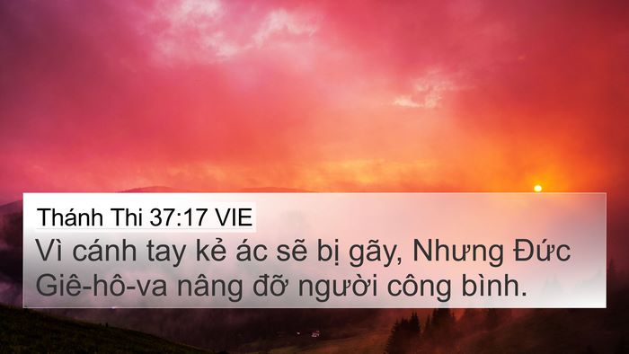 Thánh Thi 37:17 VIE Bible Verse Image